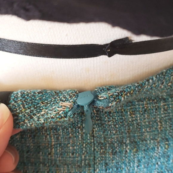 Rag & Bone Linen Tweed & Leather Mini Skirt Size 4 - Picture 7 of 15